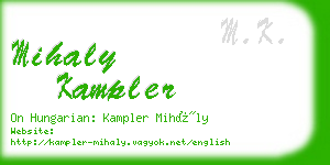 mihaly kampler business card